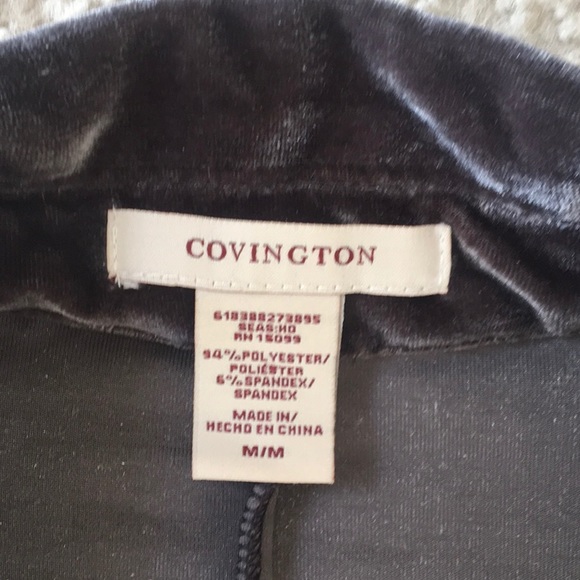 COVINGTON/CHARCOAL GRAY-VELVET JACKET - Picture 6 of 7
